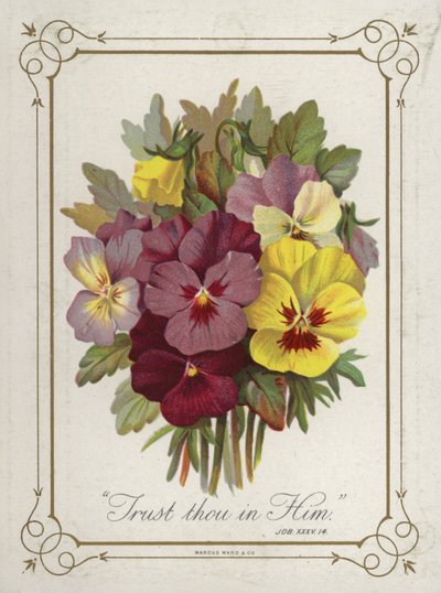 Pose af blomster af English School